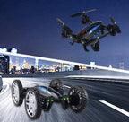 OTRC FY602 Air-Road RC Drone Car 2 in 1 Flying Car 2.4G RC Quadcopter Drone 6-Axis 4CH Helicopter With HD Camera High Speed 4WD