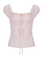 Sweetheart Age-reducing Square Collar Slimming Top